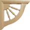 Ekena Millwork 1 1/2"W x 7"D x 7"H Andrea Wagon Wheel Bracket, Cherry BKT01X07X07ADCH - alternate 3